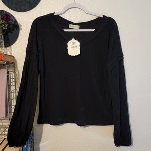 NWT Altar'd State M Black Knit Sweater
